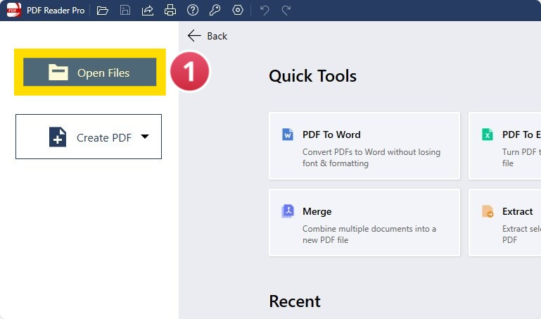 open File PDF Reader Pro Windows 
