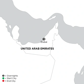 tourhub | Globus | Independent Dubai City Stay | Tour Map