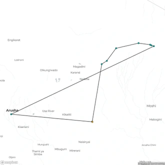 tourhub | Alaitol Safari | 10 Day Kilimanjaro Climb - Lemosho Route | Tour Map