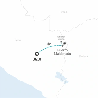 tourhub | Bamba Travel | Puerto Maldonado Amazon Eco-Lodge 6D/5N (from Cuzco) | Tour Map