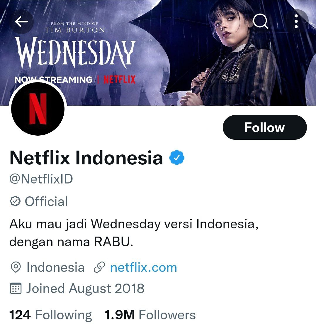 akun twitter netflix