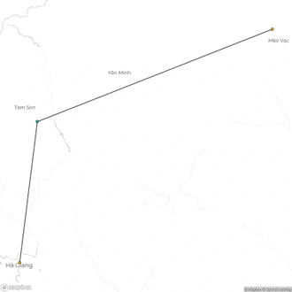 tourhub | Mr Linh's Adventures | 3-day Trekking in Ha Giang - Secret Trails | Tour Map