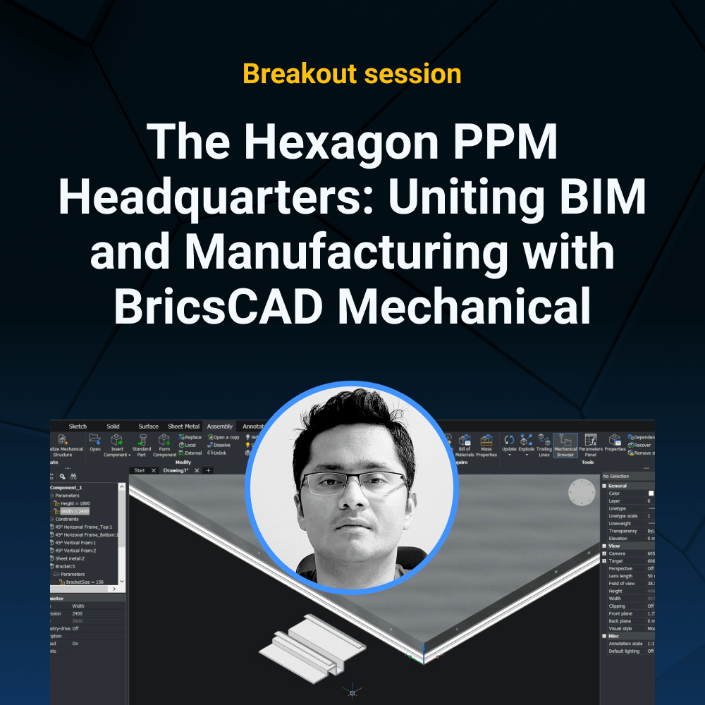 The Hexagon PPM Headquarters: uniting BIM and manufacturing with BricsCAD Mechanical