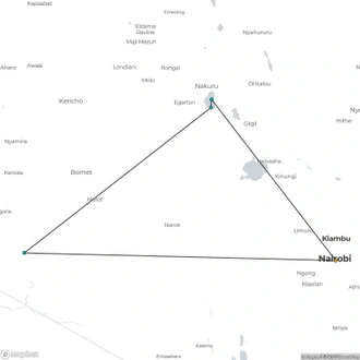 tourhub | Shepherd Holidays | Best Kenya Tour: Sunsets & Safaris, a Kenyan Tale in 5 Days  | Tour Map