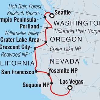 tourhub | Intrepid Travel | West Coast Discovery | Tour Map