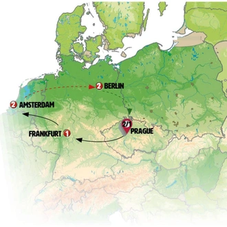tourhub | Europamundo | Prague to Berlin | Tour Map