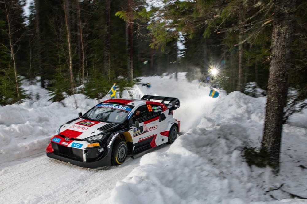 Reigning world champion Kalle Rovanperä fastest when Rally Sweden started