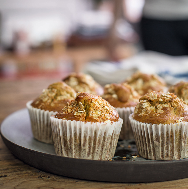 Apricot and cranberry muffins