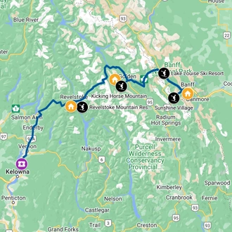 tourhub | Radventures Canada | The Epic (Part 1) | Tour Map