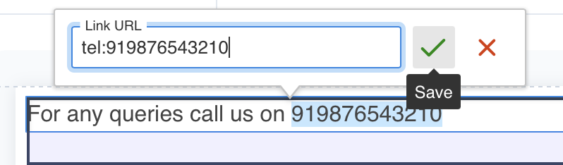Hyperlink Phone Numbers