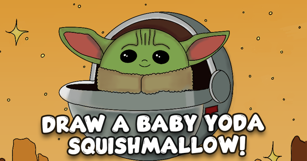 Draw Baby Yoda & Star Wars Squishmallows - Squishmallows Art Class