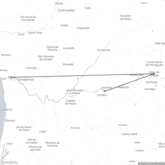 tourhub | CroisiEurope Cruises | Porto and the Douro Valley (port-to-port cruise) | Tour Map