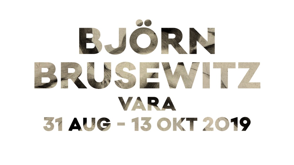 Bild på logotype för Björn Brusewitz utställning. 