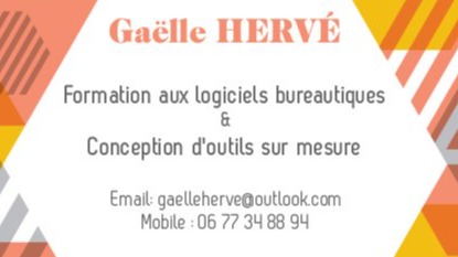 Représentation de la formation : GH Formation Excel niveau base/intermédiaire_Hervé