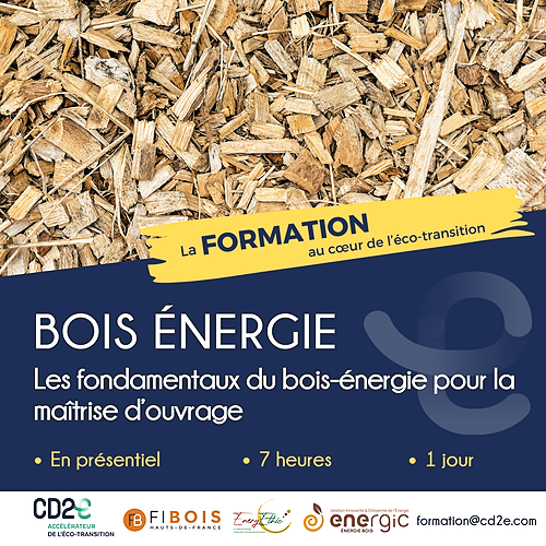 Représentation de la formation : Bois énergie > Les fondamentaux du bois-énergie pour la Maîtrise d'Ouvrage