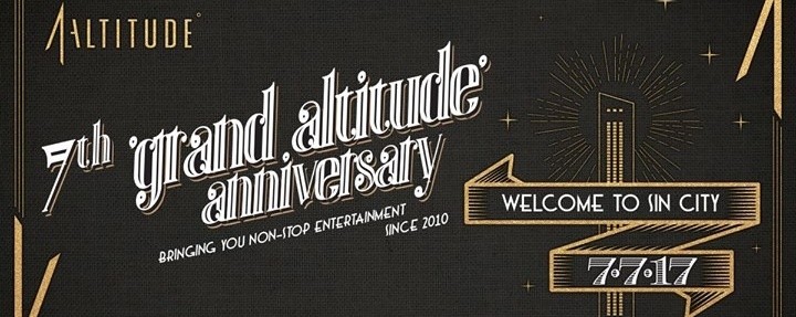 1-Altitude presents 7th Grand Altitude Anniversary - 7 JULY 2017