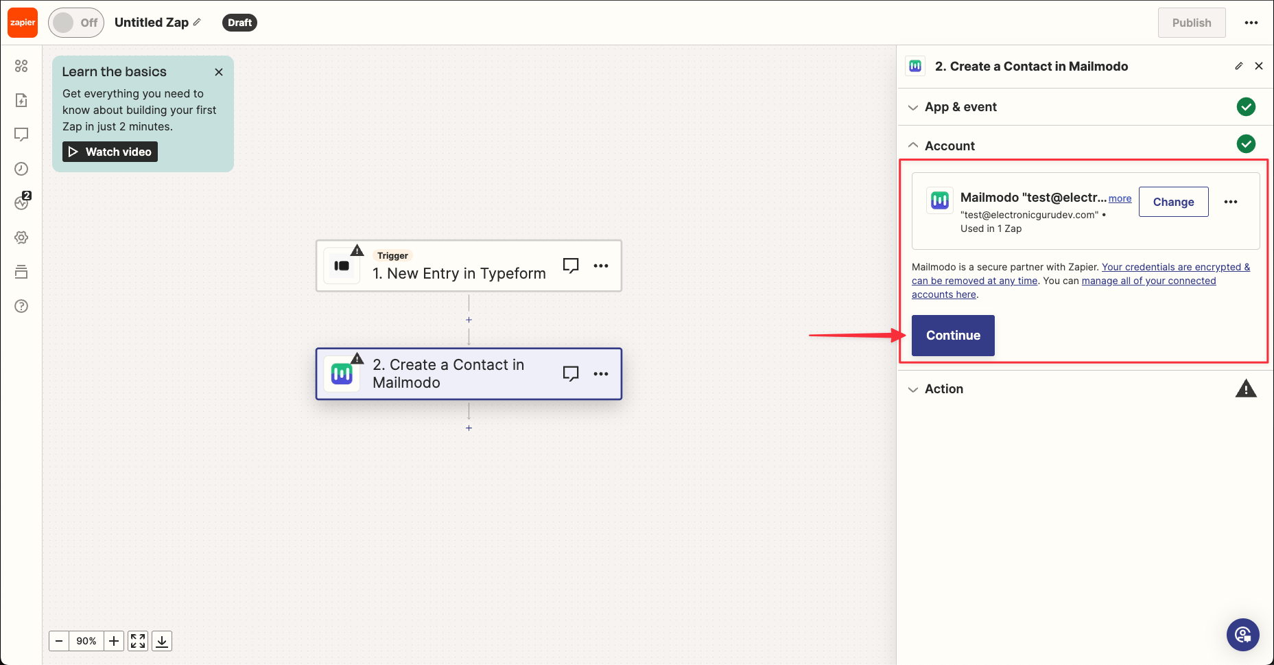 How to import contacts from Typeform to Mailmodo (via Zapier)