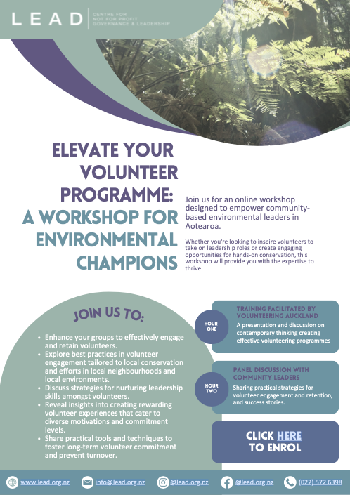 Engage, train & retain your environmental Volunteers!