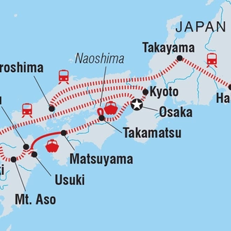 tourhub | Intrepid Travel | Ultimate Japan | Tour Map