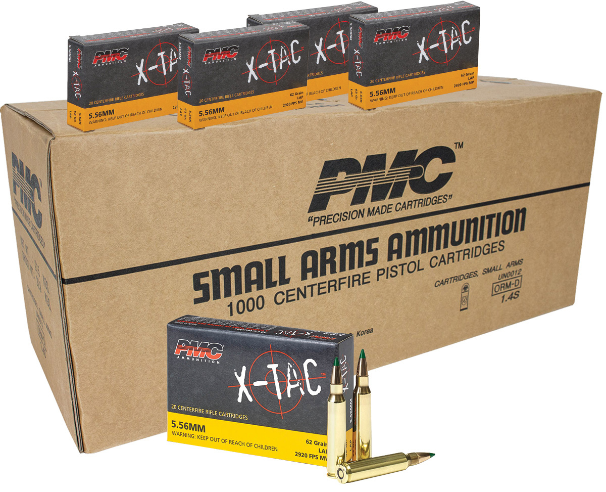 pmc-x-tac-5-56-nato-62gr-fmj-green-tip-m855-1000-round-case-free-shipping