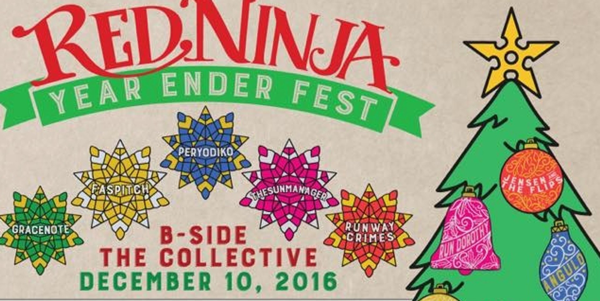 Red Ninja unveils their Year Ender Fest line up