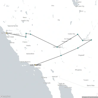 tourhub | Today Voyages | Classic West | Tour Map