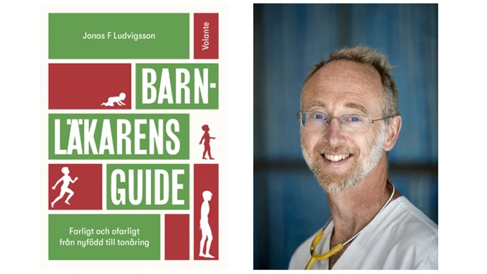 Jonas F Ludvigsson, aktuell med boken Barnläkarens guide