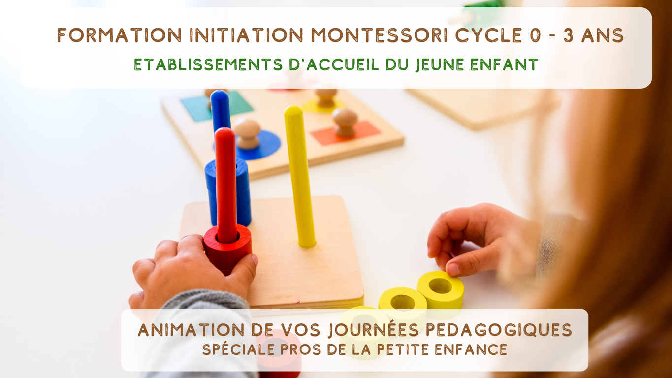 Représentation de la formation : La pédagogie Montessori en EAJE initiation et pratique - 3 jours