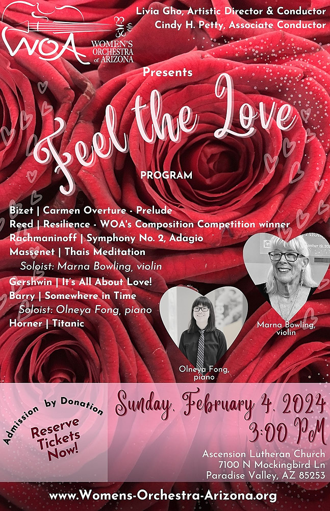 "Feel the Love" - FREE Concert by the Women's Orchestra of Arizona