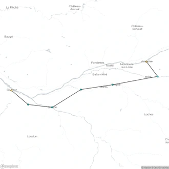 tourhub | Walkers' Britain | Loire Vineyard Trails | Tour Map