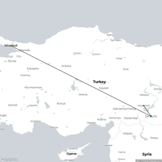 tourhub | Fez Travel | 2025 - Gobeklitepe and Mt Nemrut Tour | Tour Map