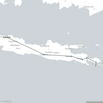 tourhub | Today Voyages | Symphony of Indonesia, Private Tour | Tour Map