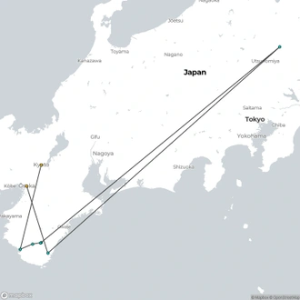 tourhub | Exodus Adventure Travels | Walk the Kumano Kodo | Tour Map