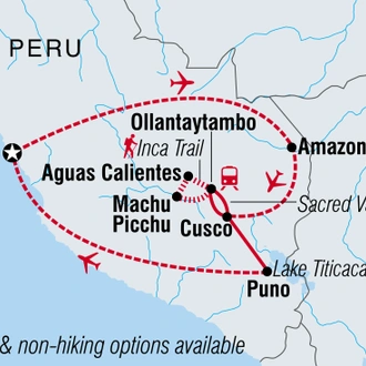 tourhub | Intrepid Travel | Peruvian Pathways | Tour Map