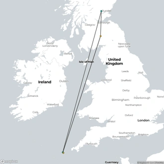 tourhub | Brightwater Holidays | The Isles of Scilly 9761 | Tour Map