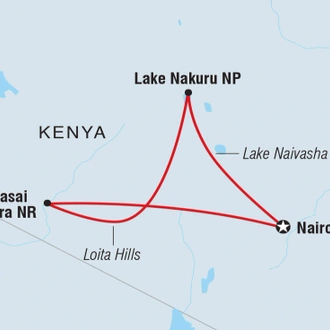 tourhub | Intrepid Travel | Premium Kenya | Tour Map
