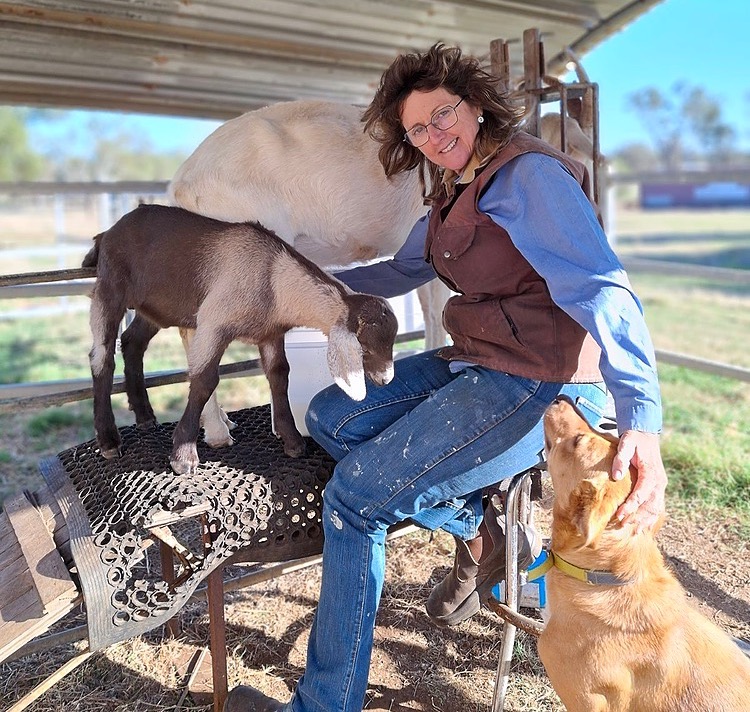 Wendy Wieden m liking a goat