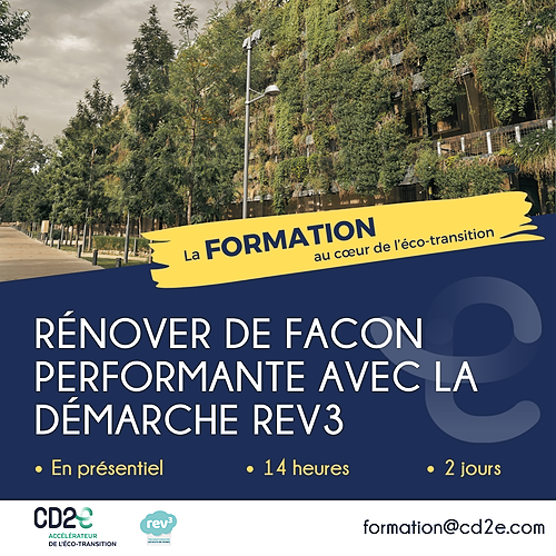 Représentation de la formation : Rénover de façon performante avec la démarche Rev3