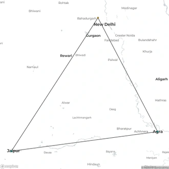 tourhub | Le Passage to India | Golden Triangle, Supersaver | Tour Map