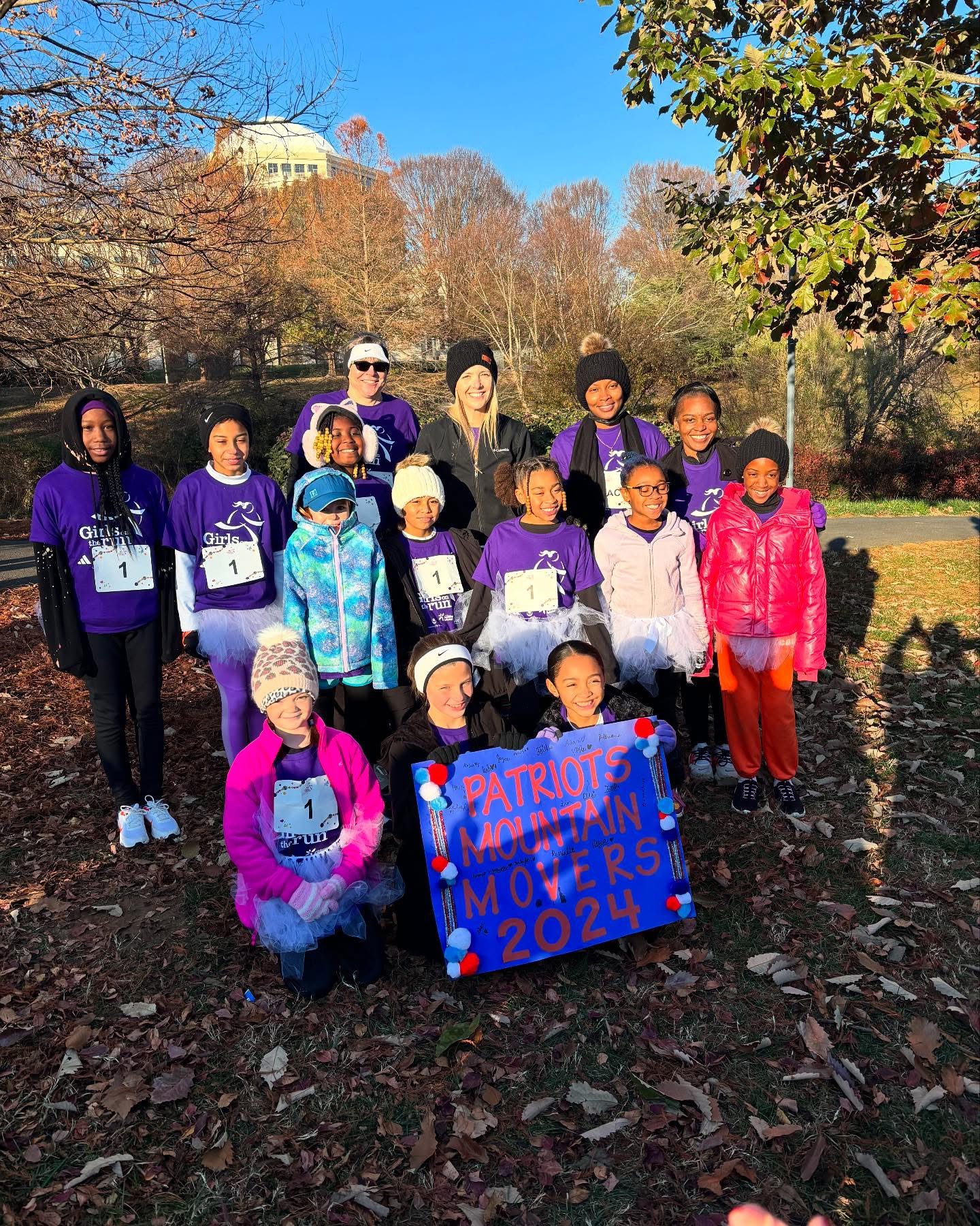 Picture of Girls on the Run Team with students & coaches