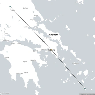 tourhub | Today Voyages | The Greek Gems | Tour Map