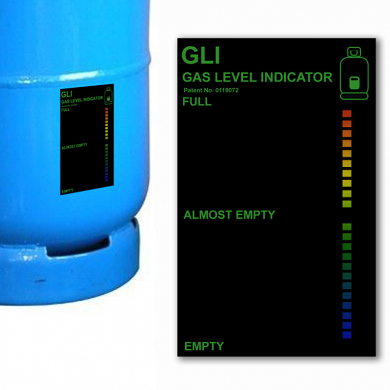 Gas level indicator for standard gas cylinders, 22-step scale - PEARL
