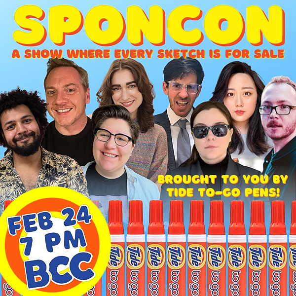 SponCon: a show where every sketch is for sale