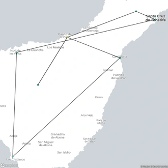 tourhub | Travel Department | Tenerife Coast & Country - Solo Traveller | Tour Map