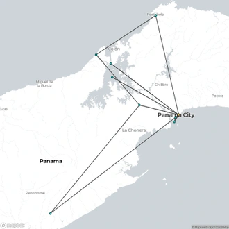 tourhub | Today Voyages | Panama | Tour Map