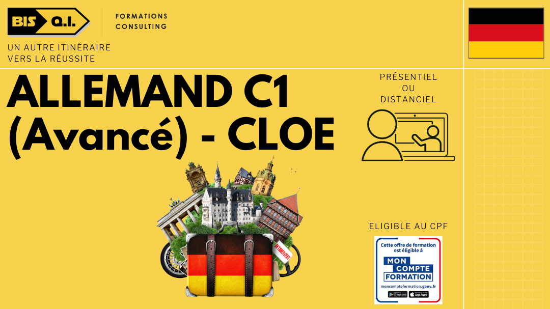 Représentation de la formation : ALLEMAND C1 (Avancé) - CLOE 