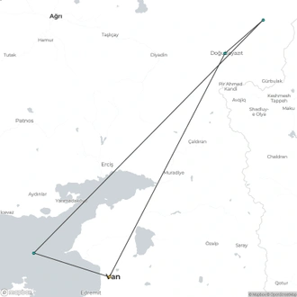 tourhub | The Natural Adventure | Climb Mount Ararat | Tour Map