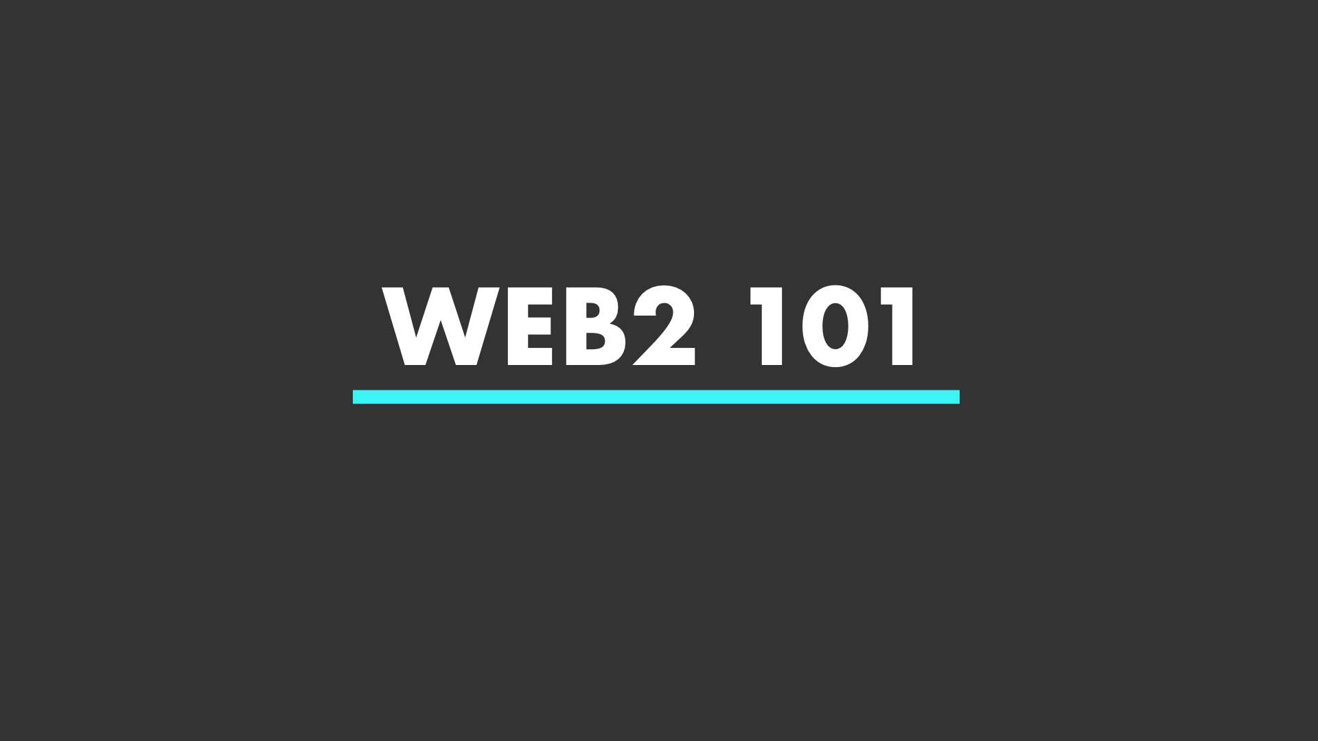 Web2 101 | EatTheBlocks Pro