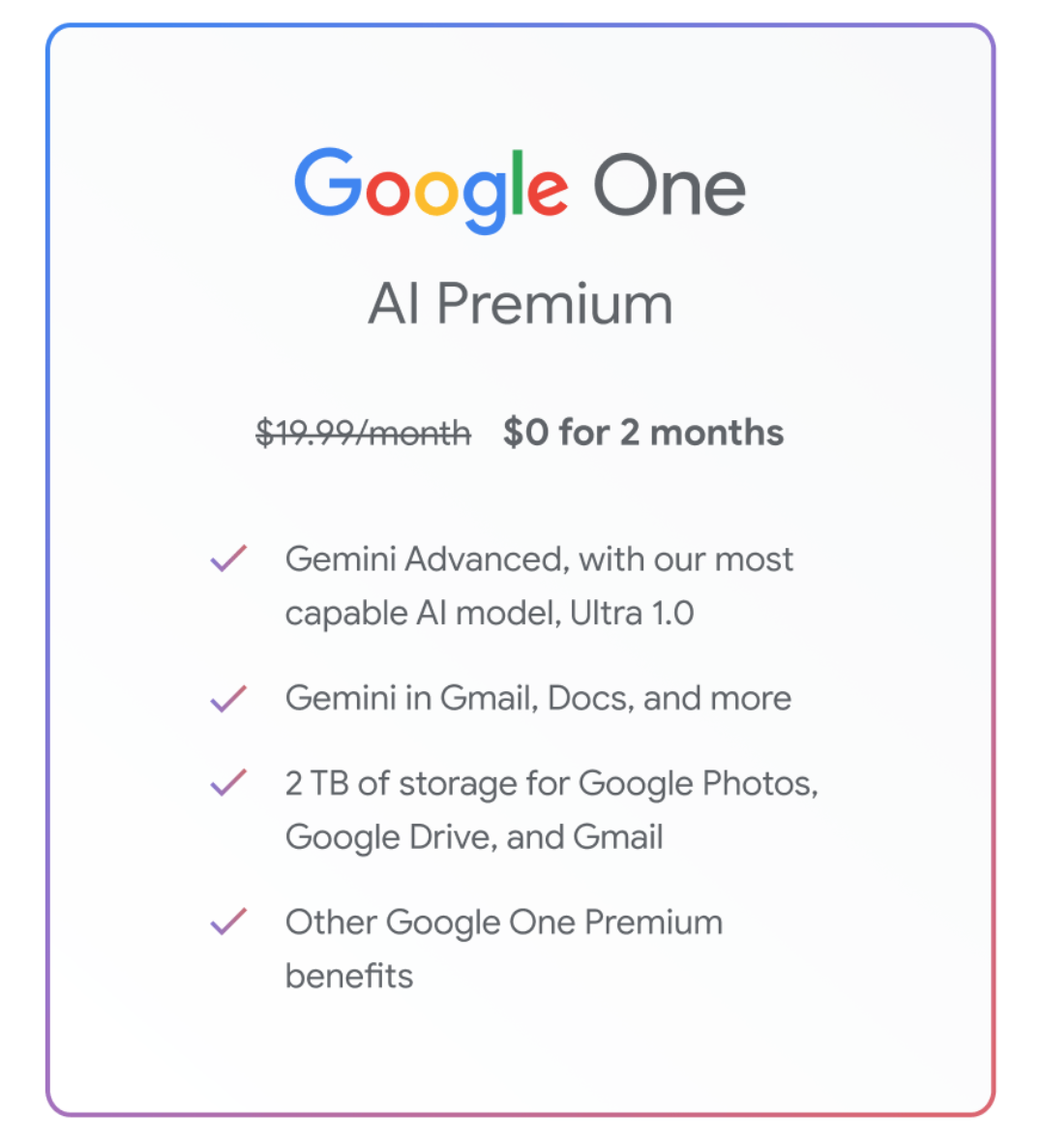 Google Gemini advanced pricing