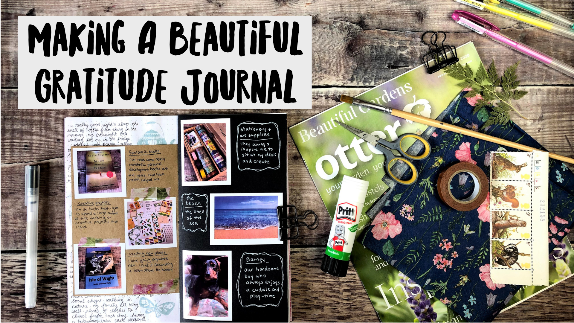 Making a Beautiful Gratitude Journal | Journal With Purpose